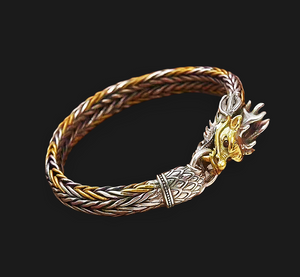 Dragon braided Silver Bracelet chain (Item No. B0567)