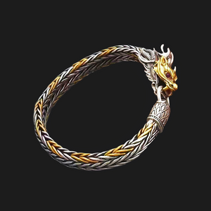 Dragon braided Silver Bracelet chain (Item No. B0567)