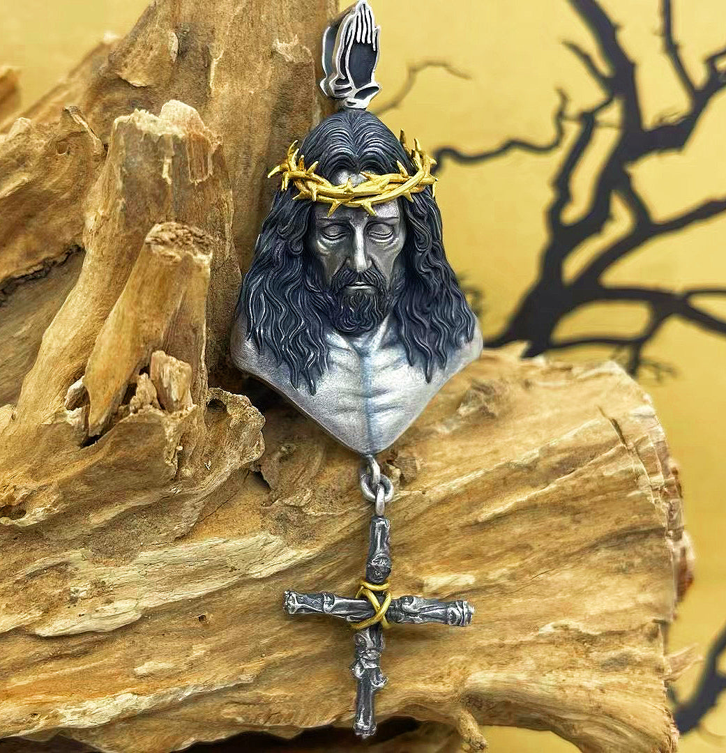 Jesus Silver Pendant (Item No. P0 Tartaria Onlinestore