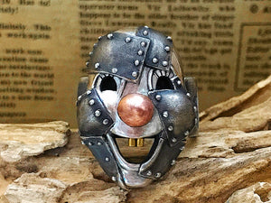 Clown Mask Ring Silver Ring (Item No. R0138) Tartaria Onlinestore