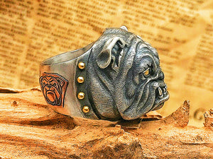 Bulldog Silver Ring (Item No. R0111)