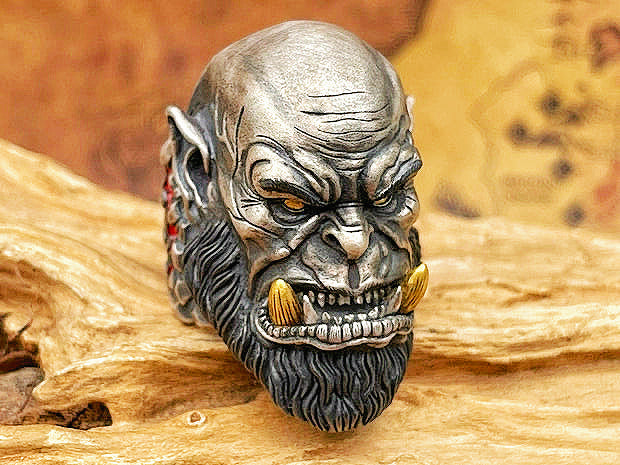 Orgrim Doomhammer Silver Ring (Item No. R0104)