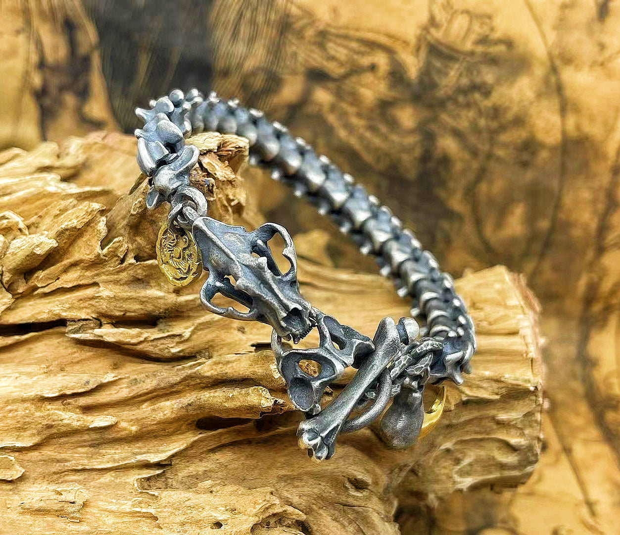 Dragon Scale Silver Bracelet Chain (Item No. B0) Tartaria Onlinestore