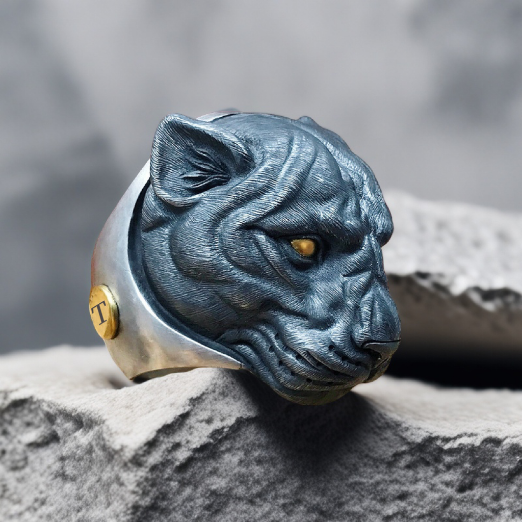 Panther Silver Ring (Item No. SC024)