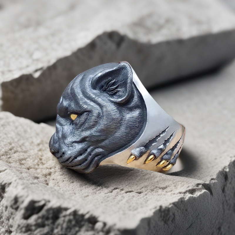 Panther Silver Ring (Item No. SC024)