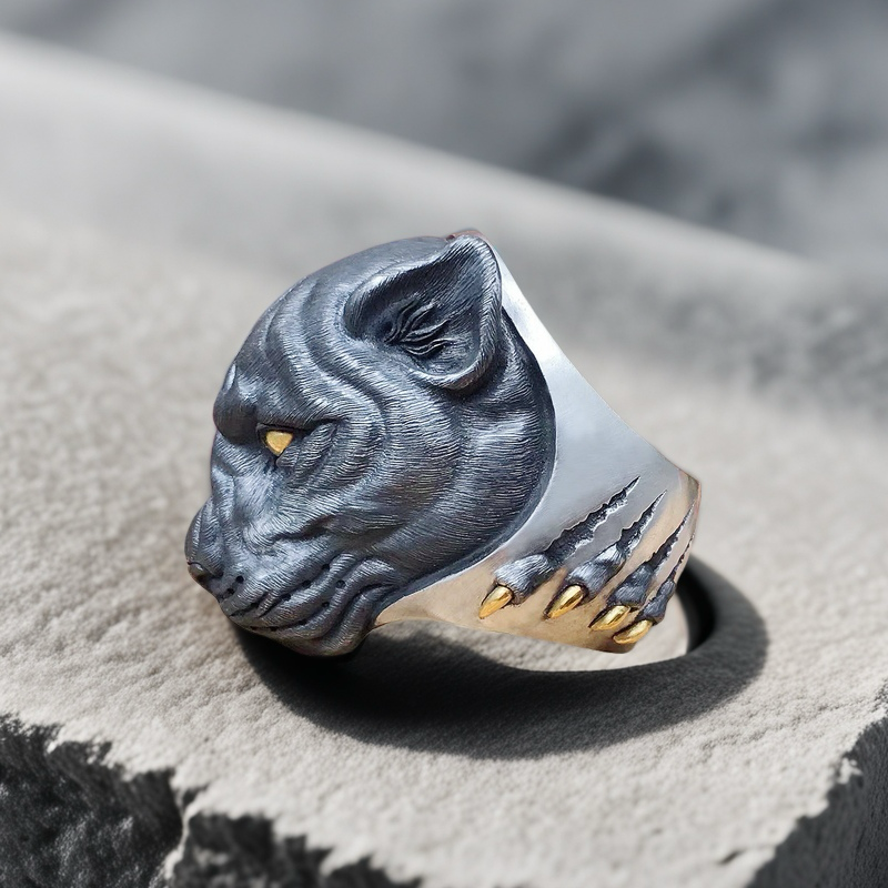 Panther Silver Ring (Item No. SC024)
