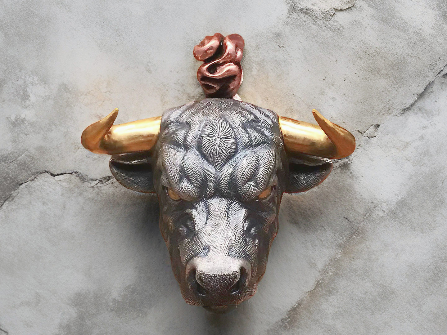 Bull Silver Pendant (Item No.SC018)