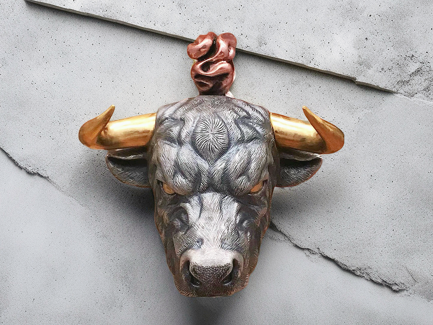 Bull Silver Pendant (Item No.SC018)