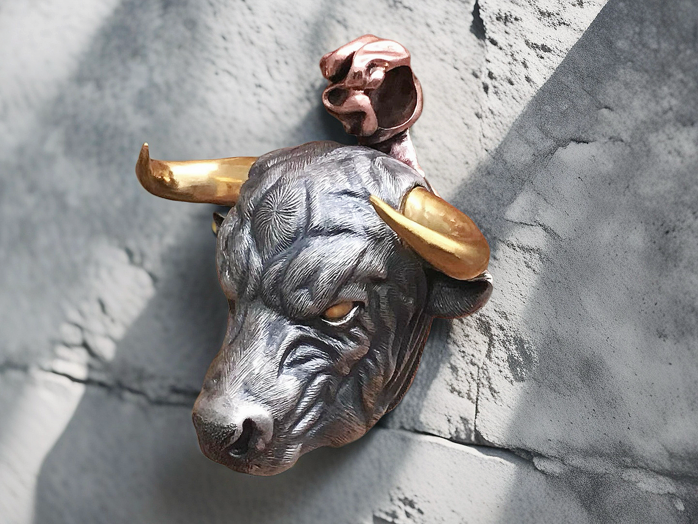 Bull Silver Pendant (Item No.SC018)