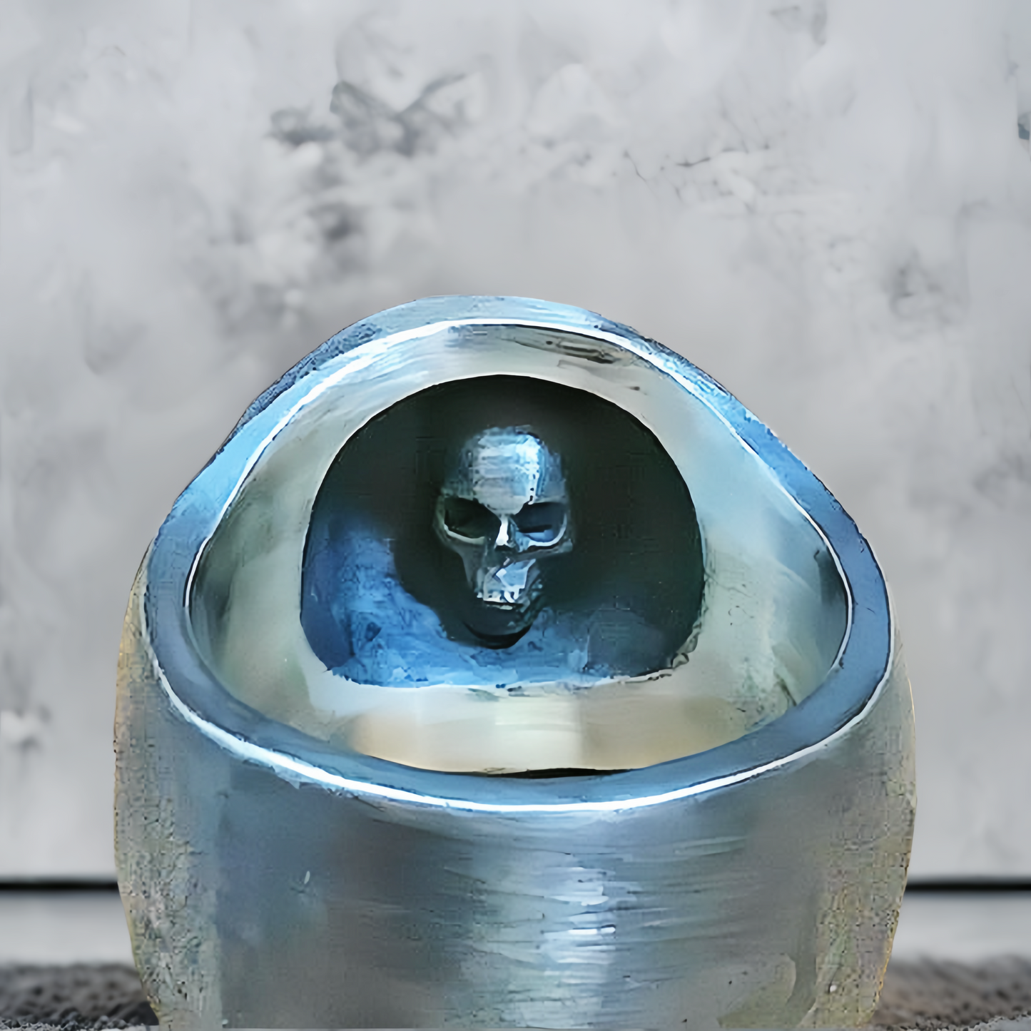 Skull Silver Ring (Item No. SC015)