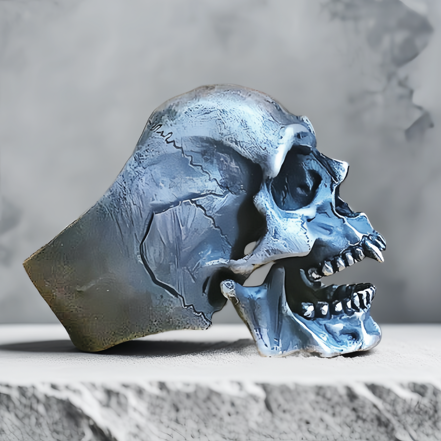 Skull Silver Ring (Item No. SC015)