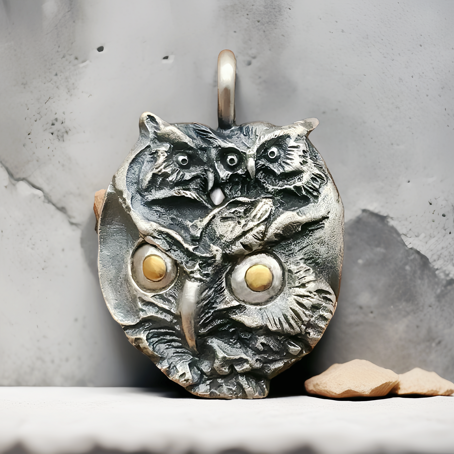 Owl Silver Pendant (Item No. SC004)