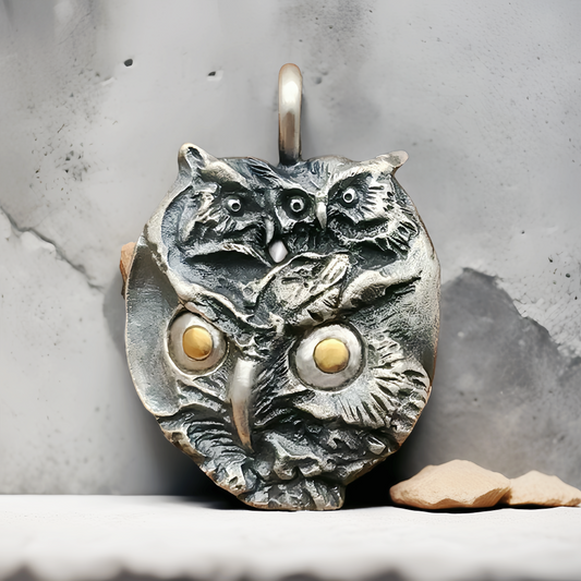Owl Silver Pendant (Item No. SC004)