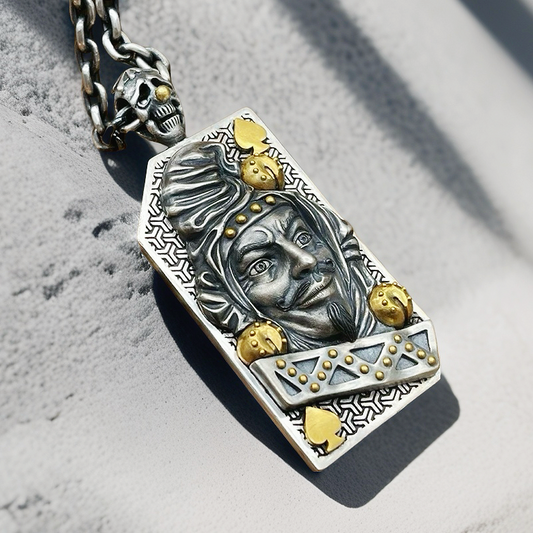 Joker Silver Pendant Necklace(Item No. SC002)