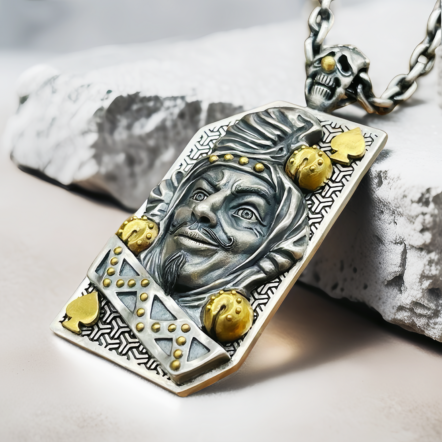 Joker Silver Pendant Necklace(Item No. SC002)