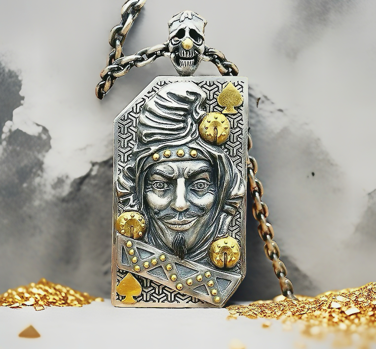 Joker Silver Pendant Necklace(Item No. SC002)