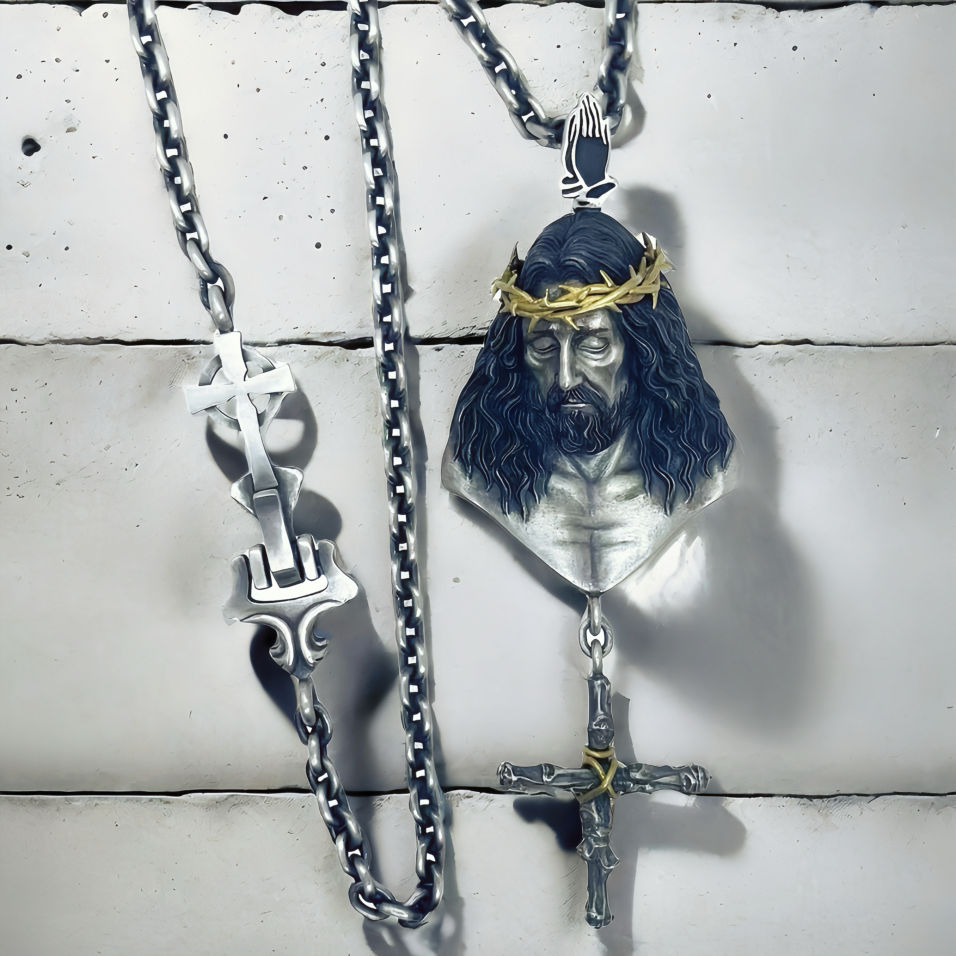 Jesus Silver Pendant (Item No. P0165）