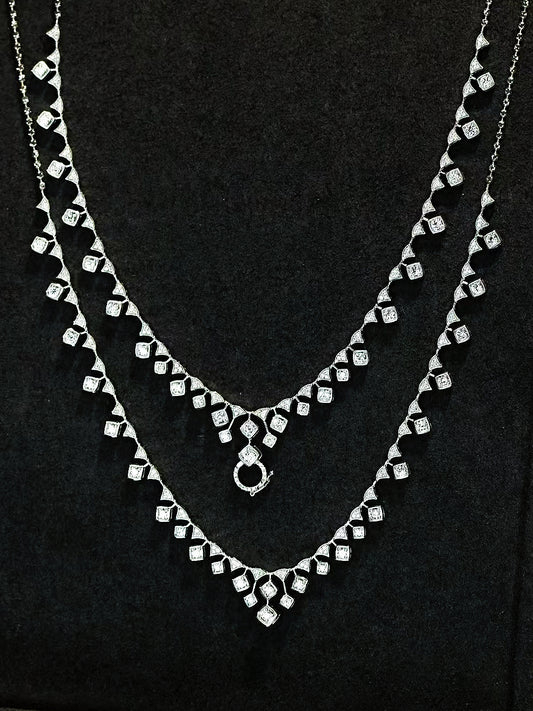 Vintage 18k Gold Diamond Necklace (Item No. VT208）