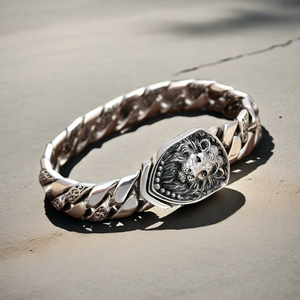 Lion Silver Bracelet (Item No. B0627）