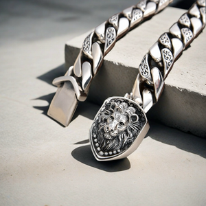 Lion Silver Bracelet (Item No. B0627）