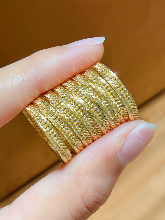 Braided 18k Gold Ring (Item No. HFR023）