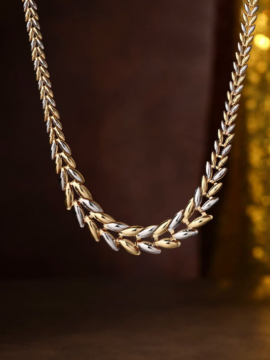Leaf 18k Gold Necklace (Item No. HFN013）