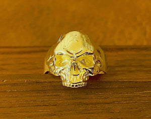 Half Jaw Skull 925 Sterling Silver/9k/14k/18k Gold Ring (Item No. GR0011）