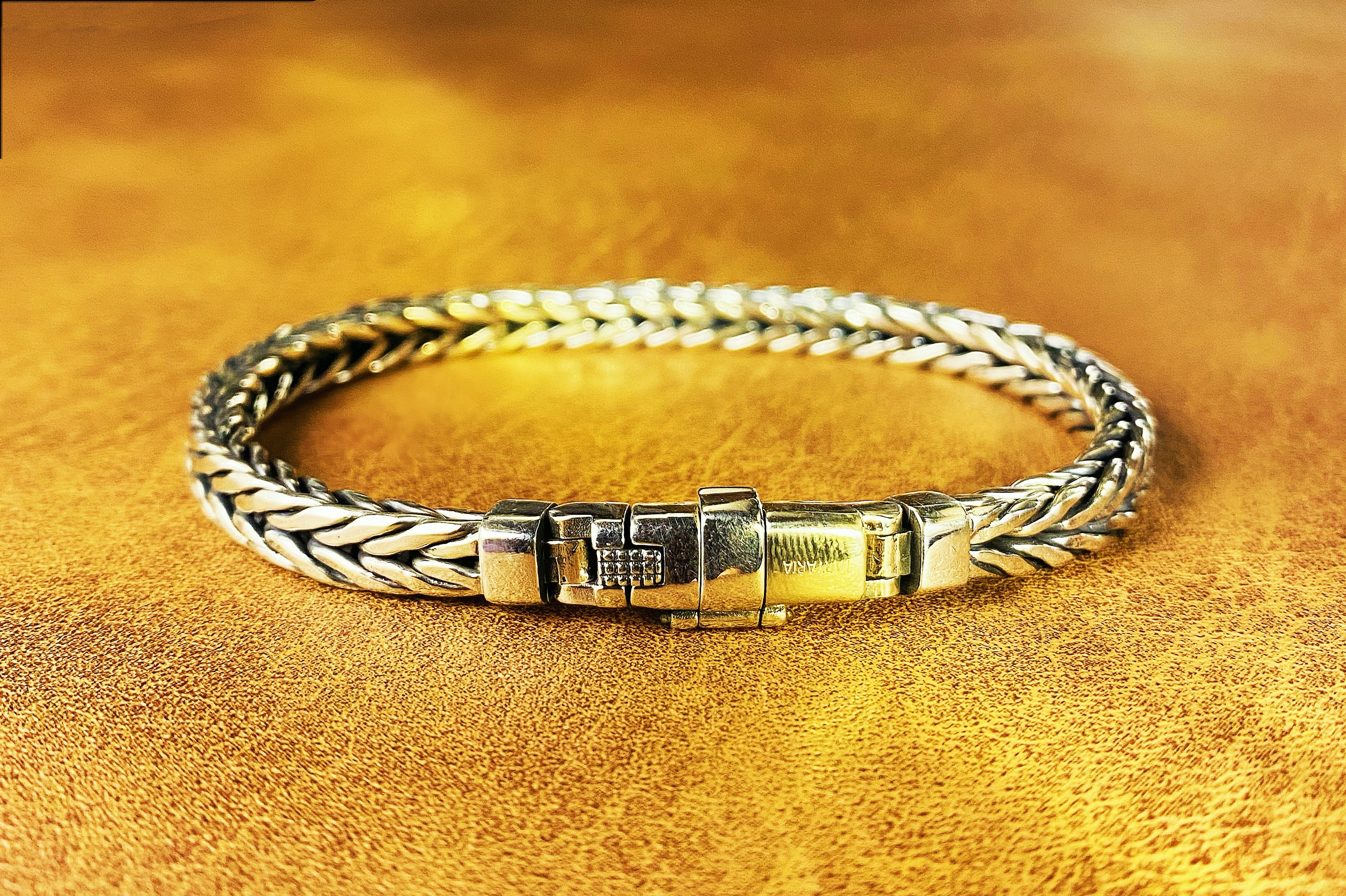 Braided Silver Bracelet Chain (Item No. B0020) Tartaria Onlinestore