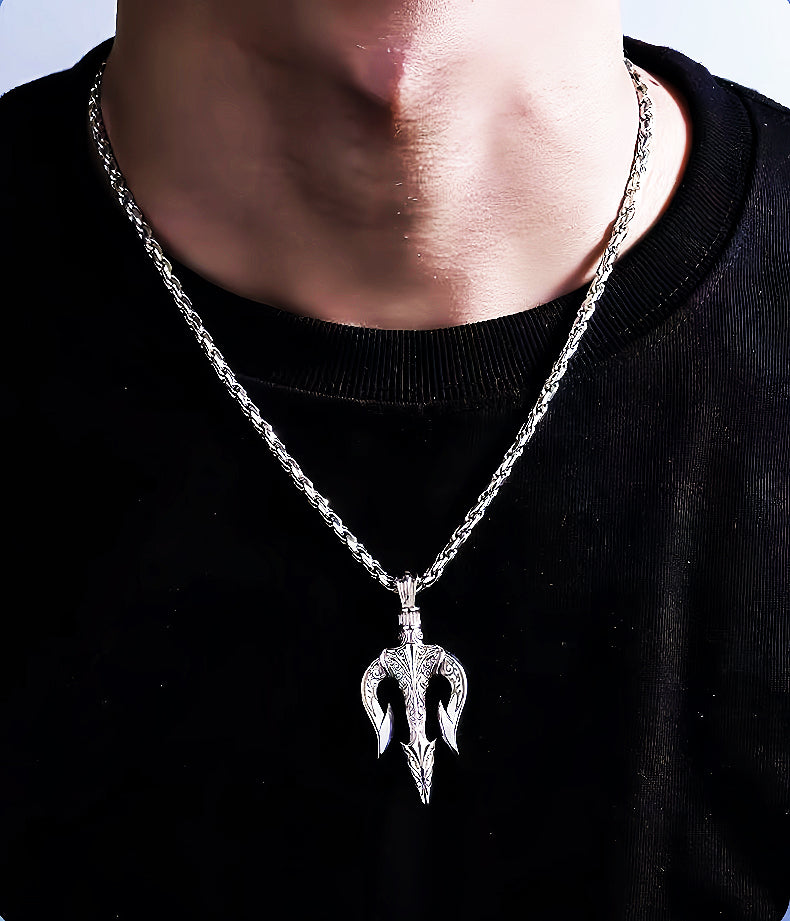 Trident Platinum Gold Necklace Chain (Item No. GP003）