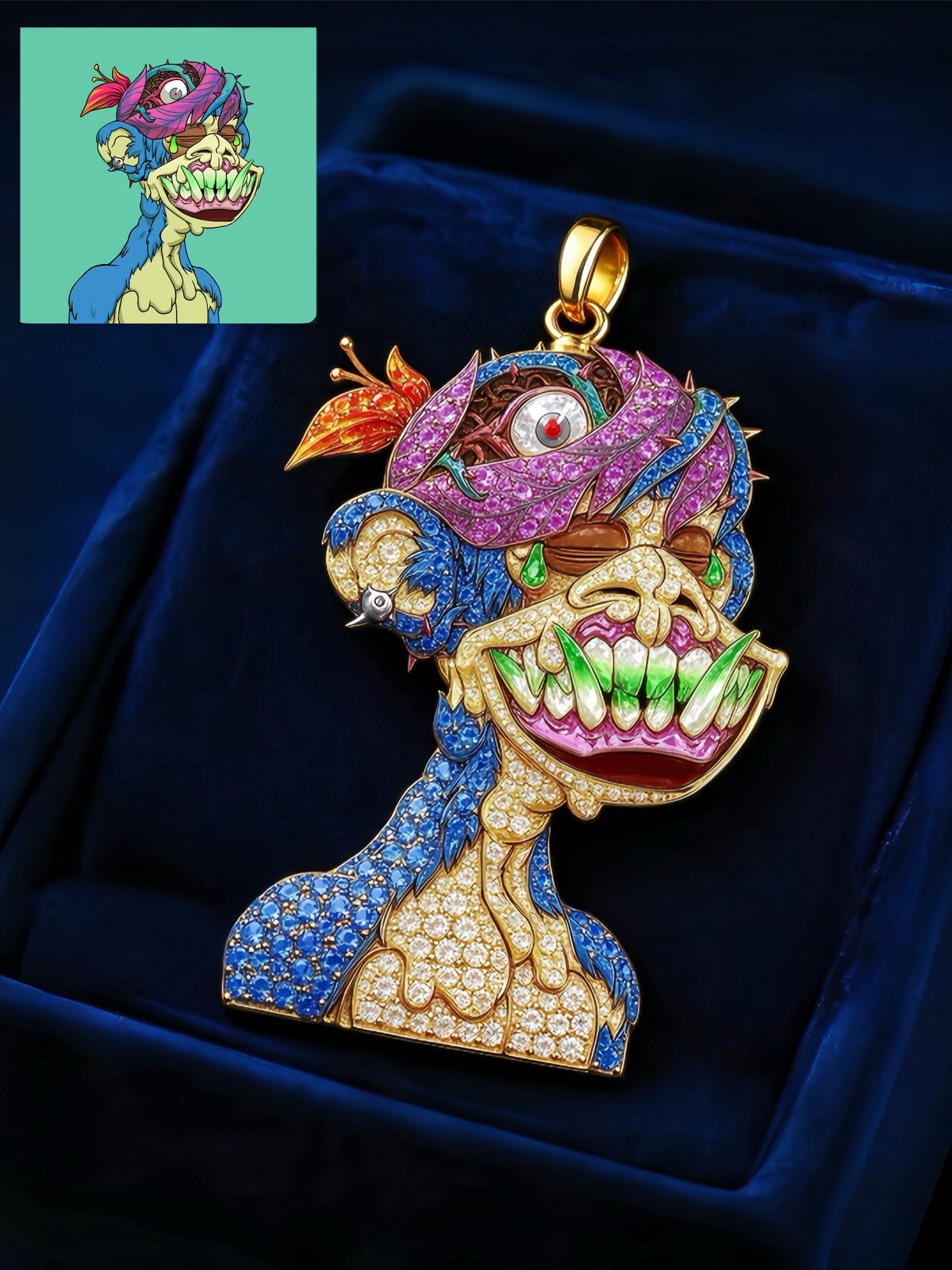 Relief 2.5D Edition |  Bespoke Service For Mutant Ape Yacht Club (MAYC) Holders | Encrypted NFC