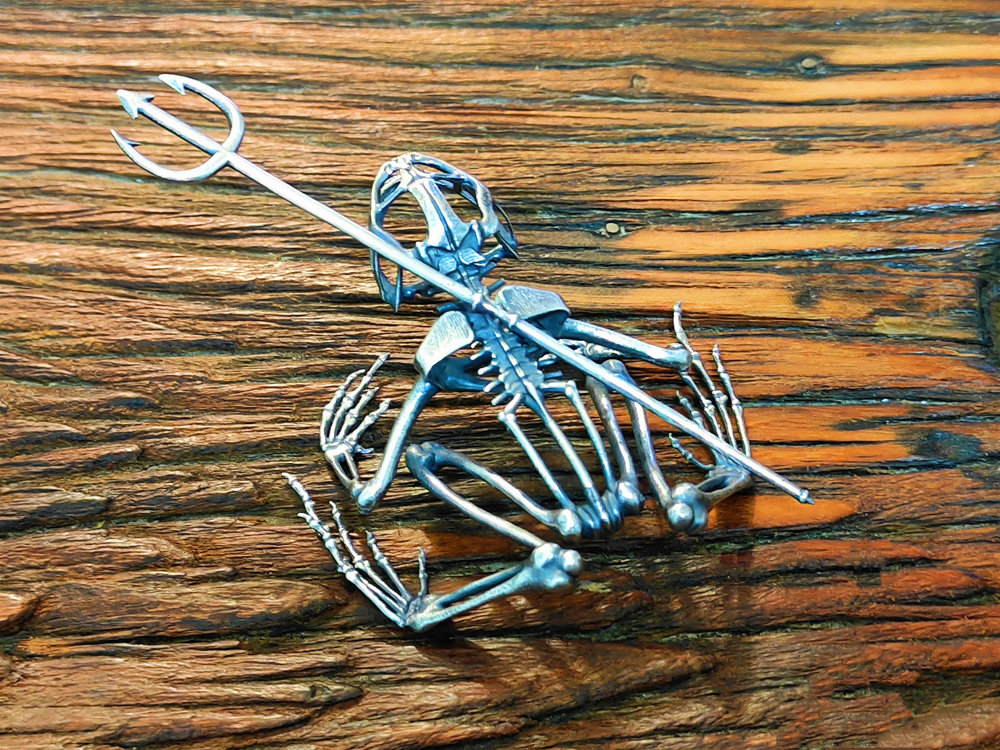 Frog Skeleton Silver Statue Tartaria Onlinestore