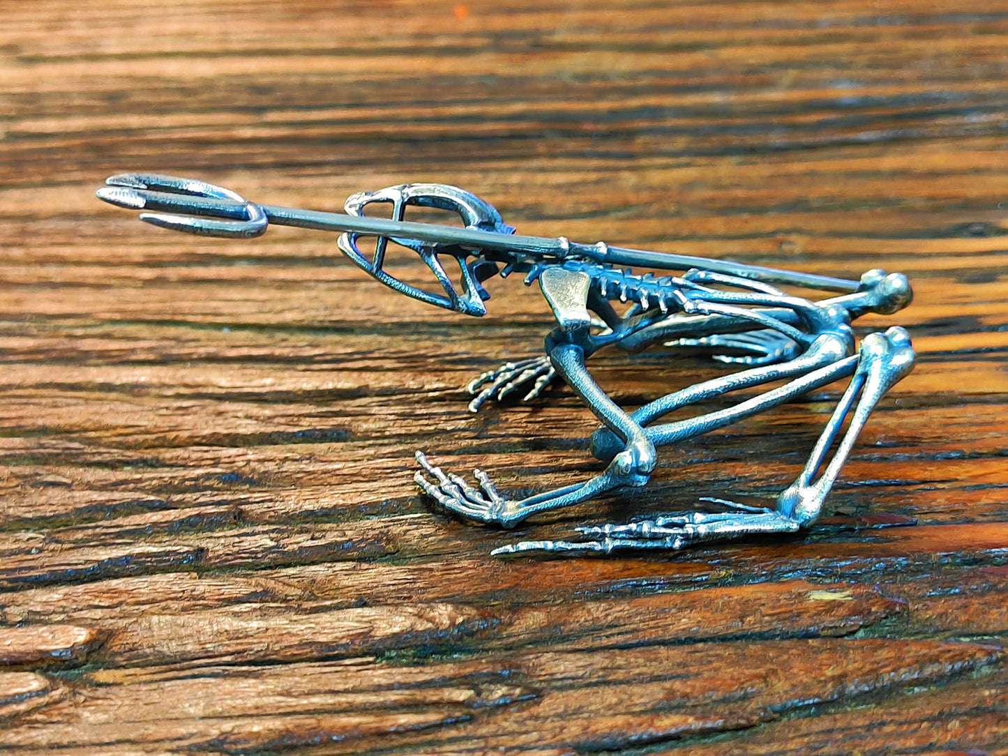 Frog Skeleton Silver Statue Tartaria Onlinestore