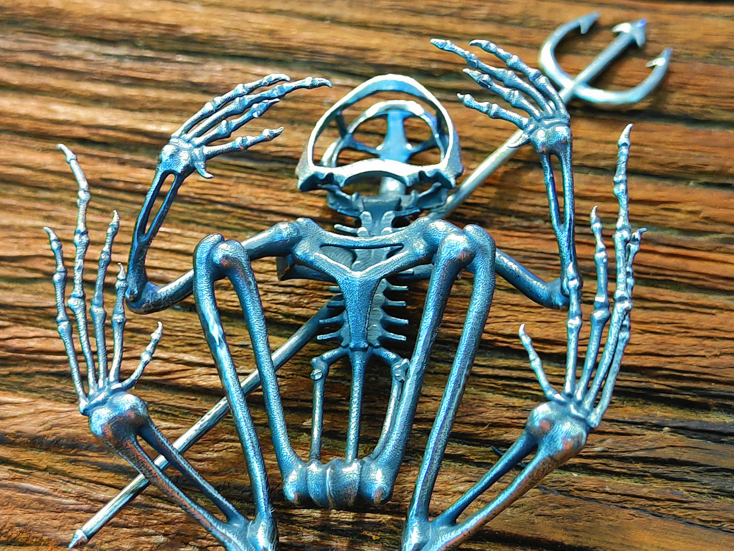 Frog Skeleton Silver Statue Tartaria Onlinestore