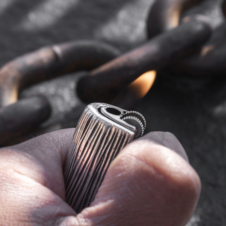 Vintage Pattern Silver Lighter Case (Item No. L0019)