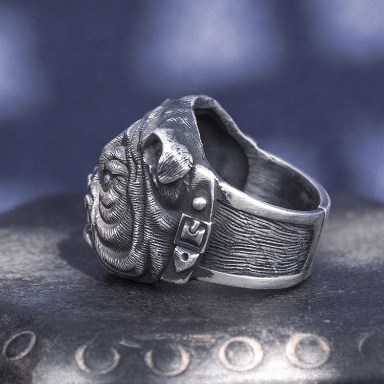 Bullydog Silver Ring (Item No. R0081) Tartaria Onlinestore
