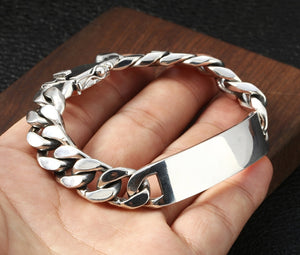 Curb Link Silver Bracelet (Item No. B0108) Tartaria Onlinestore