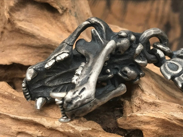 Tiger Skull Silver Pendant (Item No. P0131) Tartaria Onlinestore