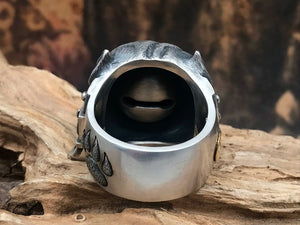 Pit Bull Silver Ring (Item No. R0110) Tartaria Onlinestore