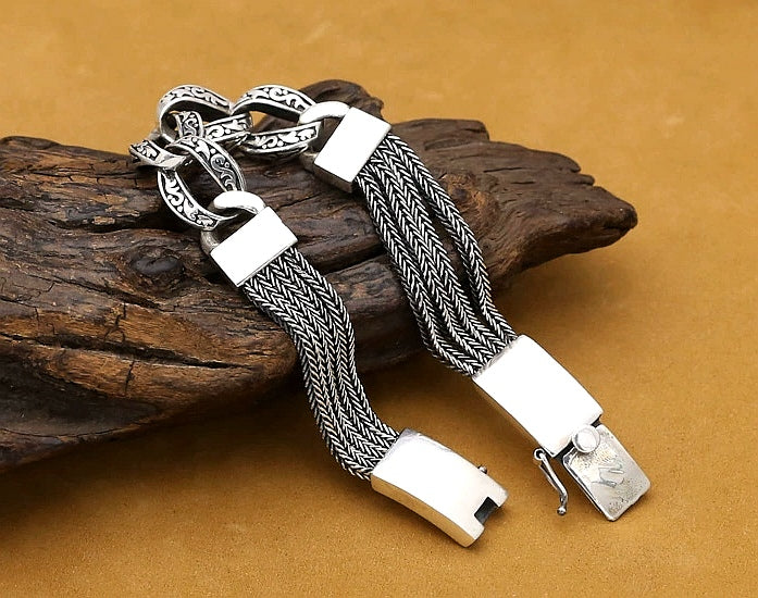 Classy Silver Bracelet Chain (Item No. B0492) Tartaria Onlinestore