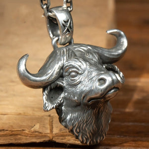 Bull Silver Pendant (Item No. P0031) Tartaria Onlinestore