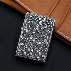 Vintage Flower Silver Zippo Lighter Case Tartaria Onlinestore