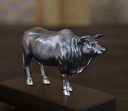 Bull Pure 999 Silver Statue Tartaria Onlinestore