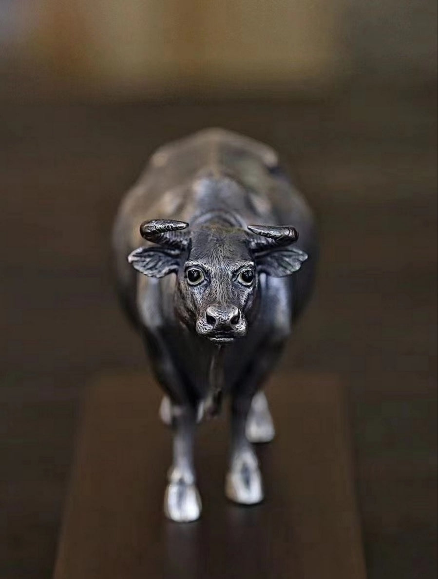 Bull Pure 999 Silver Statue Tartaria Onlinestore