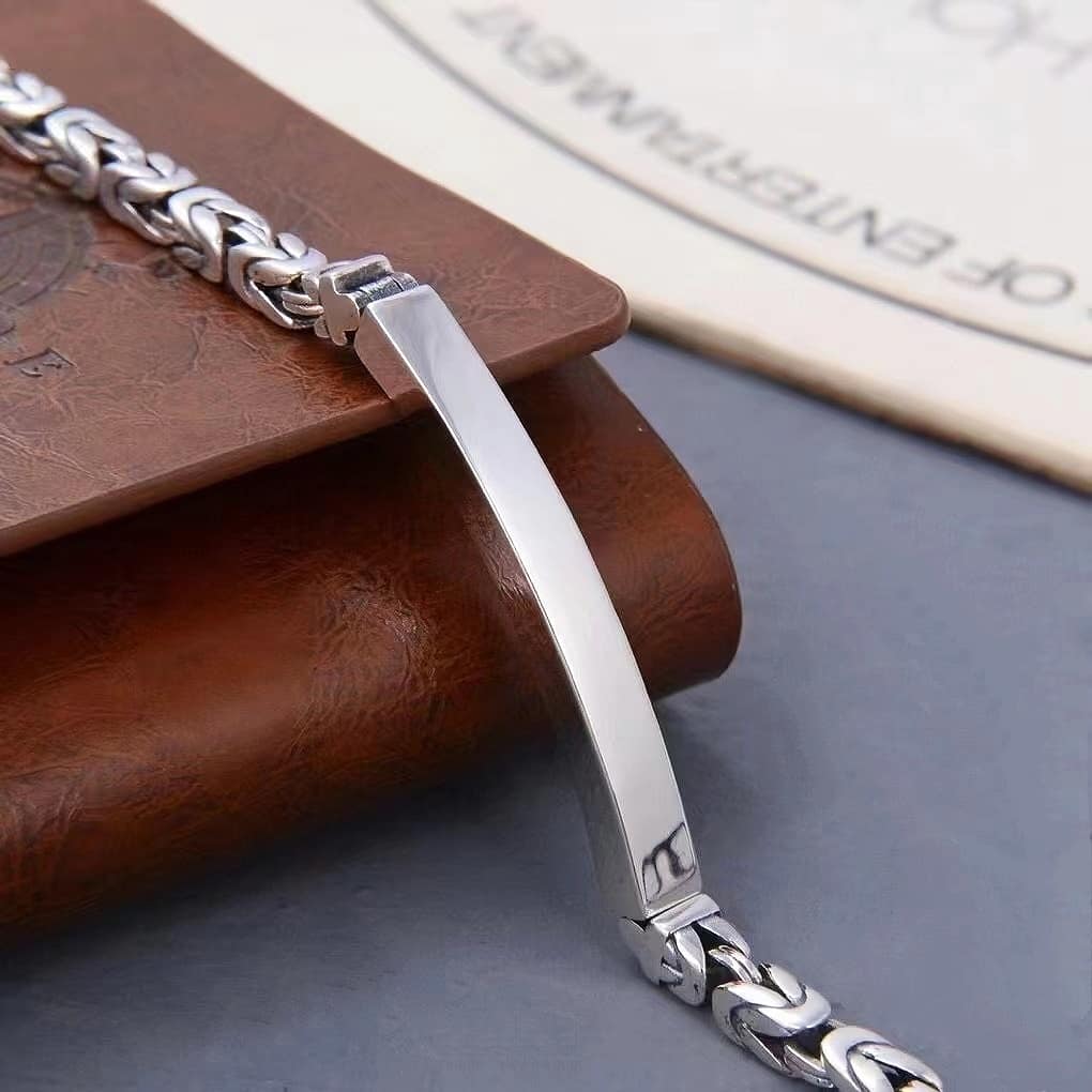 Byzantine Silver Bracelet Chain (Item No. B0019) Tartaria Onlinestore