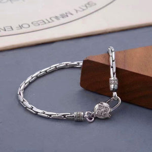 Vajra Pestle Silver Bracelet Chain (Item No. B0008) Tartaria Onlinestore