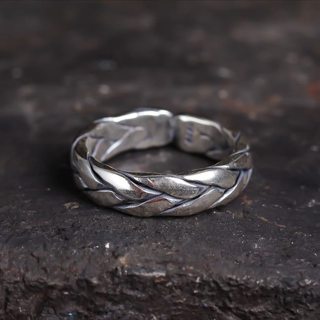 Braided Silver Ring (Item No. R0041) Tartaria Onlinestore