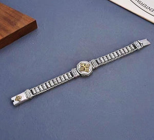 Prayer Wheel Vajra Pestle Silver Bracelet Chain (Item No. B0078) Tartaria Onlinestore