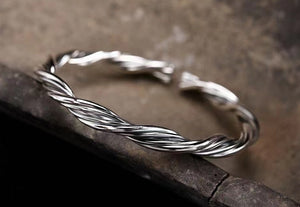 Braided Silver Bangle (Item No. B0054) Tartaria Onlinestore