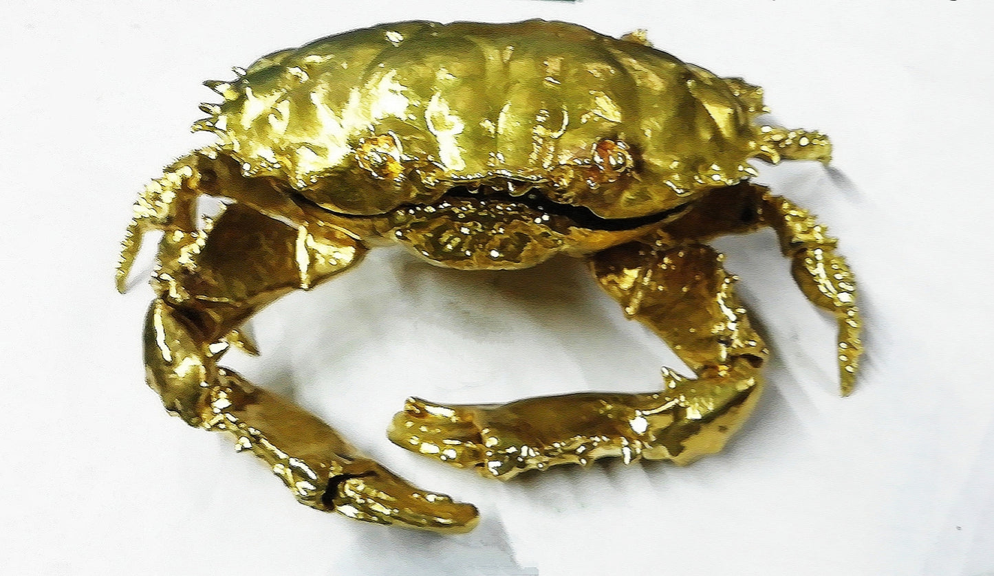 Crab Pure Brass Statue Tartaria Onlinestore