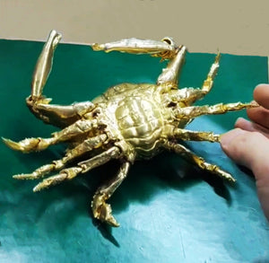 Crab Pure Brass Statue Tartaria Onlinestore